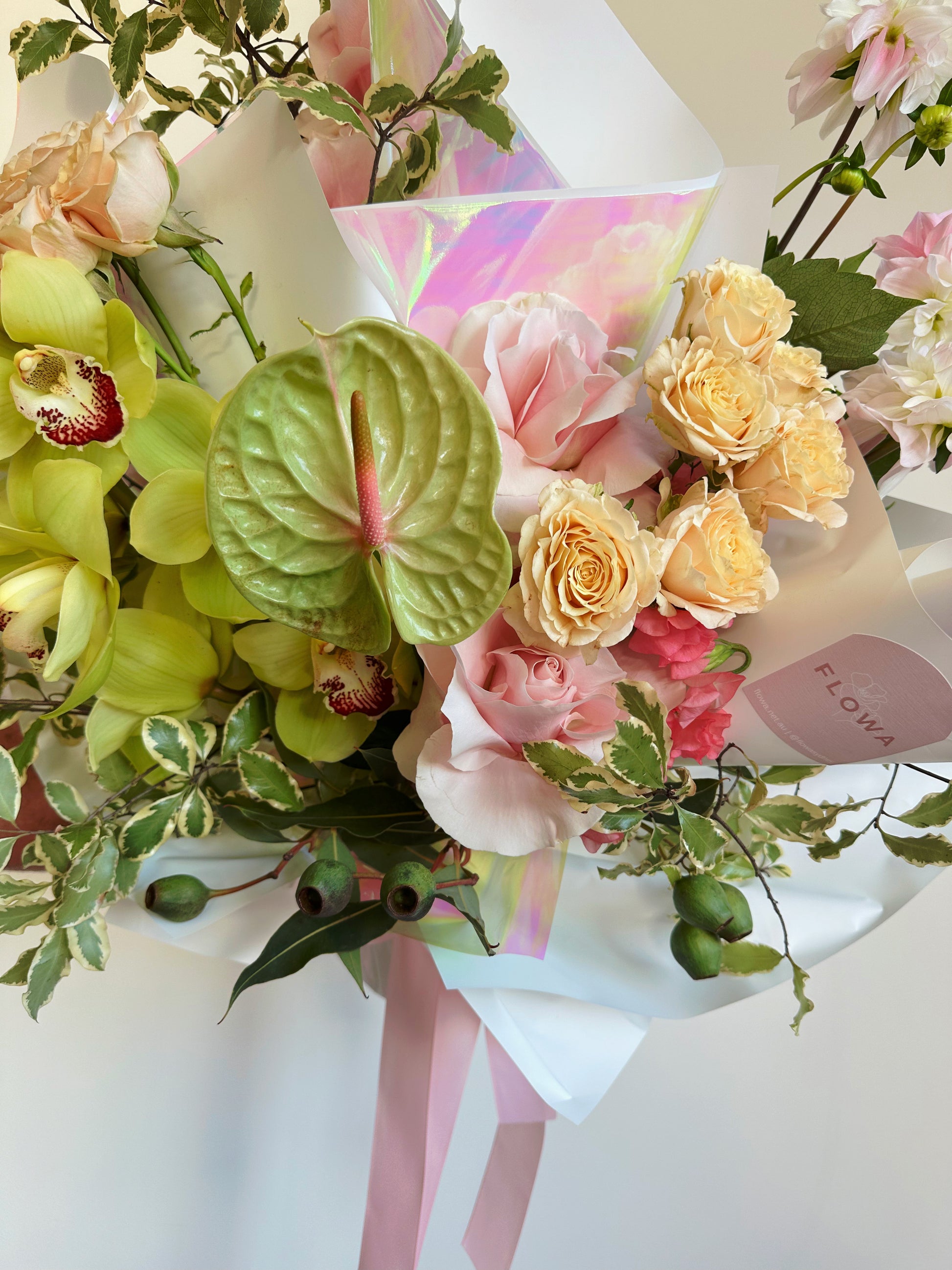 Mixed Floral Bouquet Closeup View